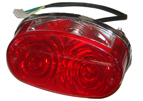 Tail light with 3 wires for ATV50-7A, FT110ccATV, ATV110-CD-5 (12V)