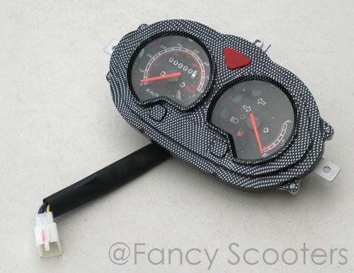 Odometer, Fuel Gauge, Lights Indicator Panel (8 Wires)