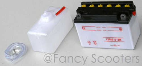 Battery (12V 6.5AH) /Electrolyte for FH50ccATV & FB539,549