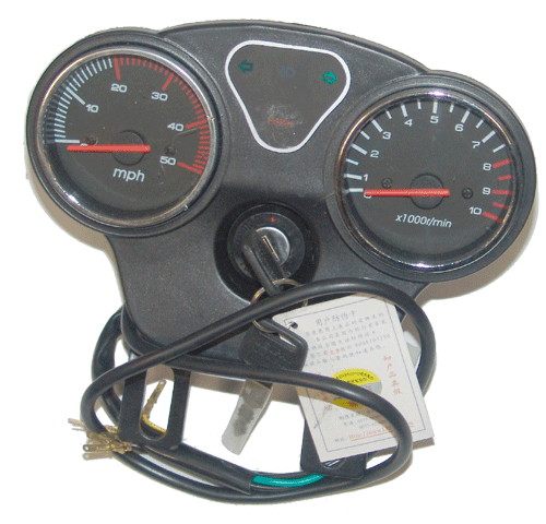 Speedometer and Tachometer with Ignition Key for FF001