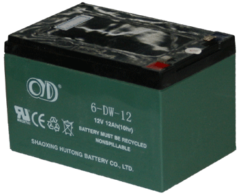 Battery (12V 12AH) 6-DW-12 (Dimension: 150x95x95 mm or 6x4x4")