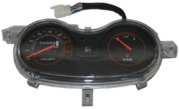 Odometer, Fuel Gauge, Lights Indicator Panel for GS-808-II (8 wires)