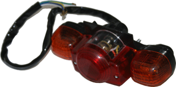 Chopper Tail Light Set for FY2000HD with 5 Wires