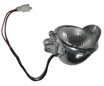 Head light with 2 wires (12V) Diameter=5", Total Length=5.5"